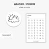 weather planner stickers