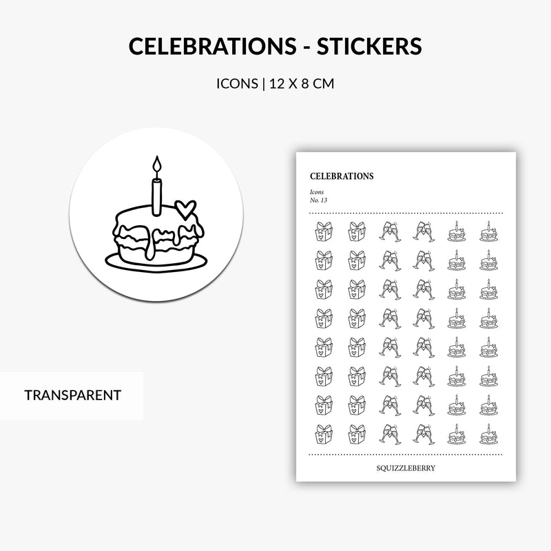Celebrations - Icons - Stickers