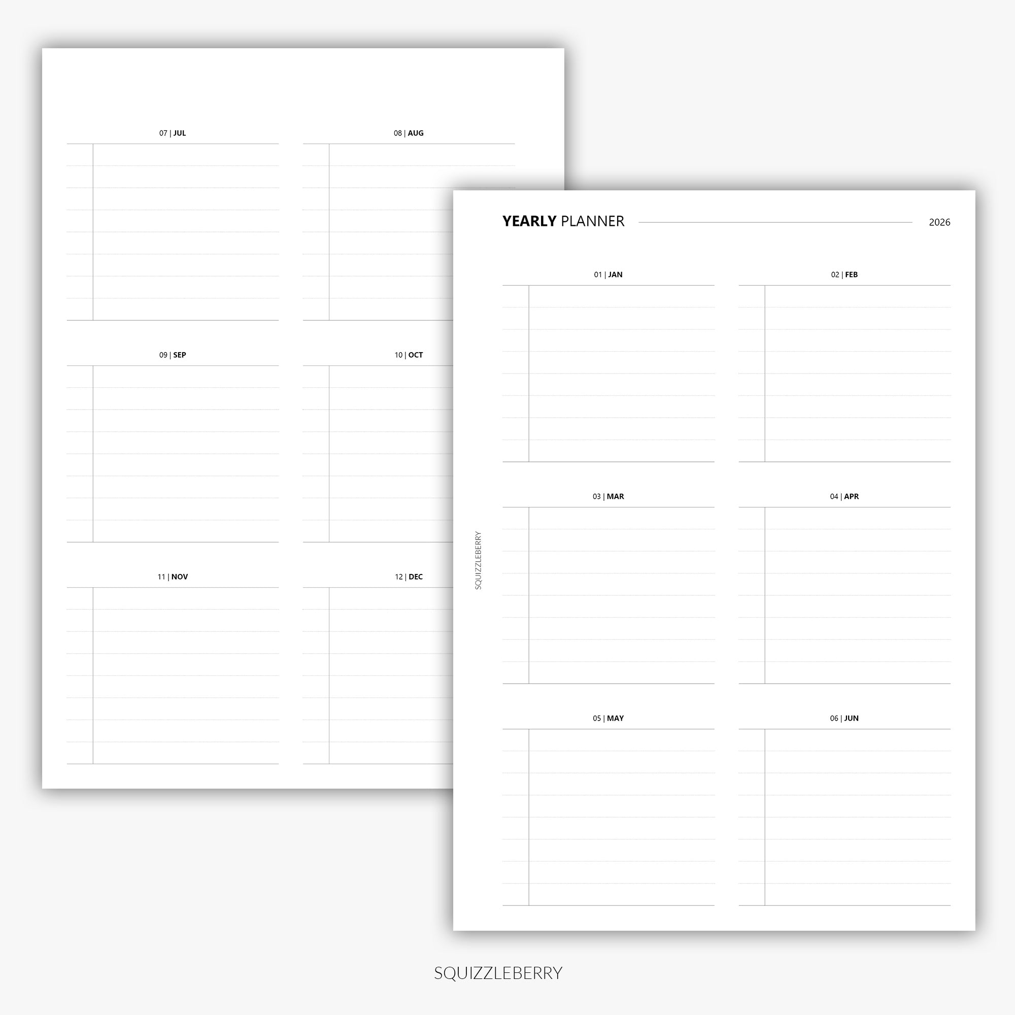 2026 - Daily Planner A5 | Printable