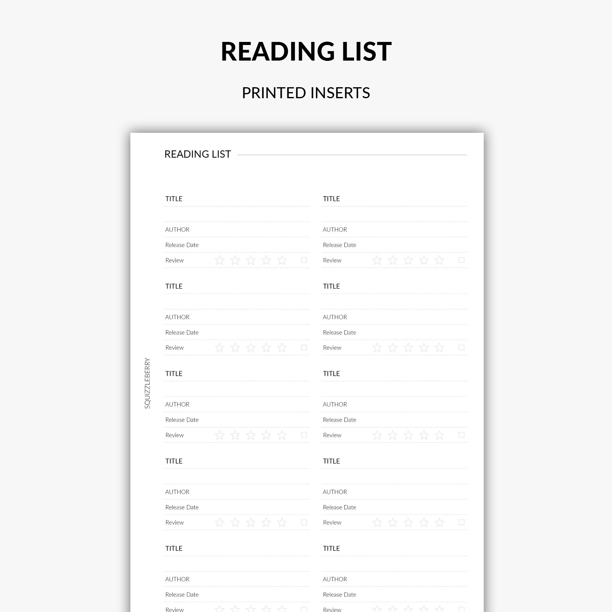 Reading List