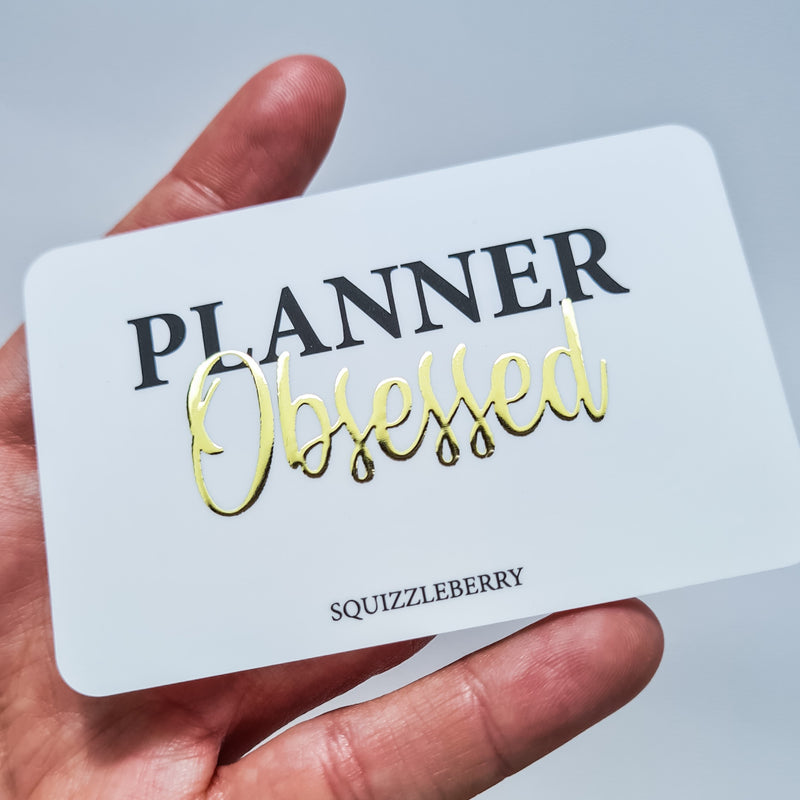 Planner Obsessed II - Pocket Card | SquizzleBerry