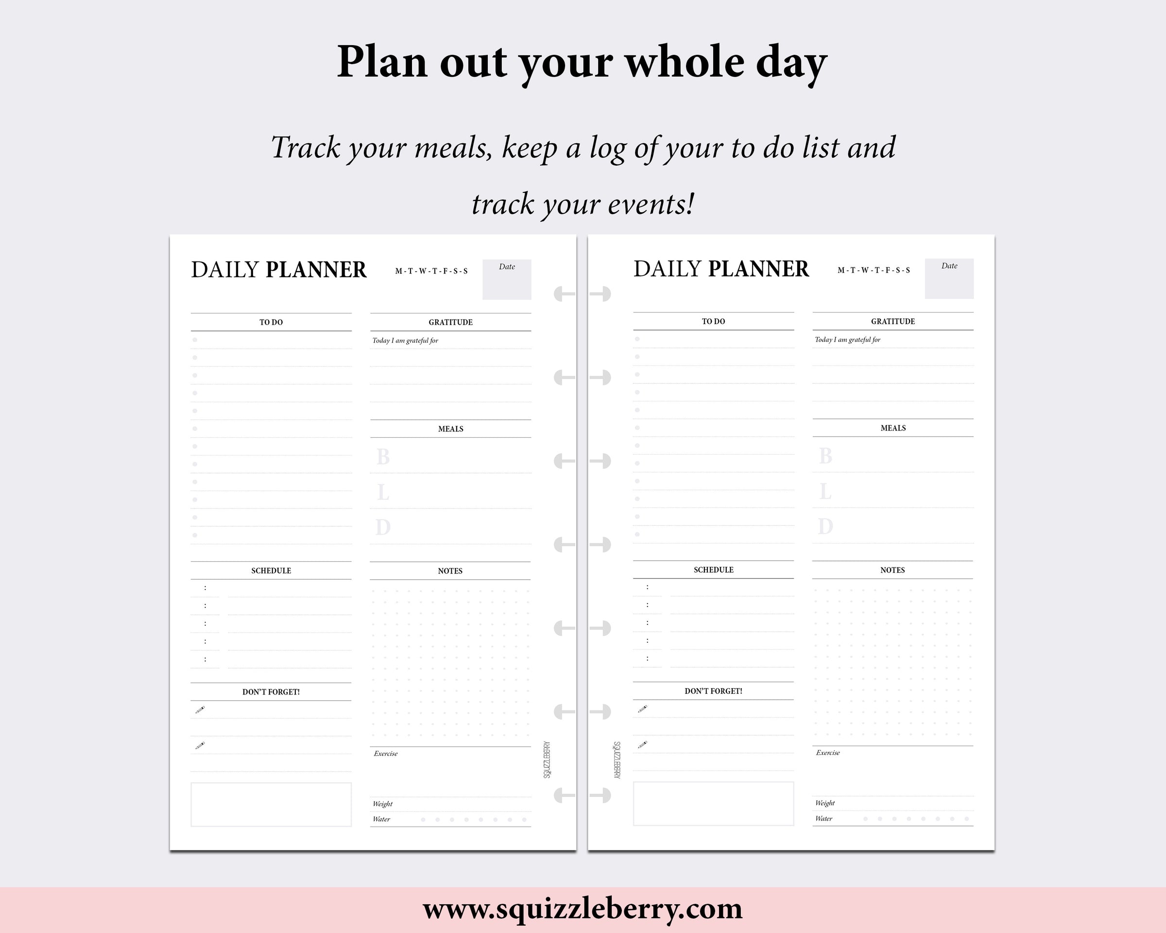 Daily Planner - Mini HP | SquizzleBerry