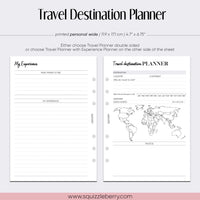 Travel Destination Planner with Dashboards - Personal Wide | SquizzleBerry