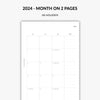 2024 monthly planner with uk holidays