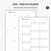 2026 - Year at a Glance | Printable