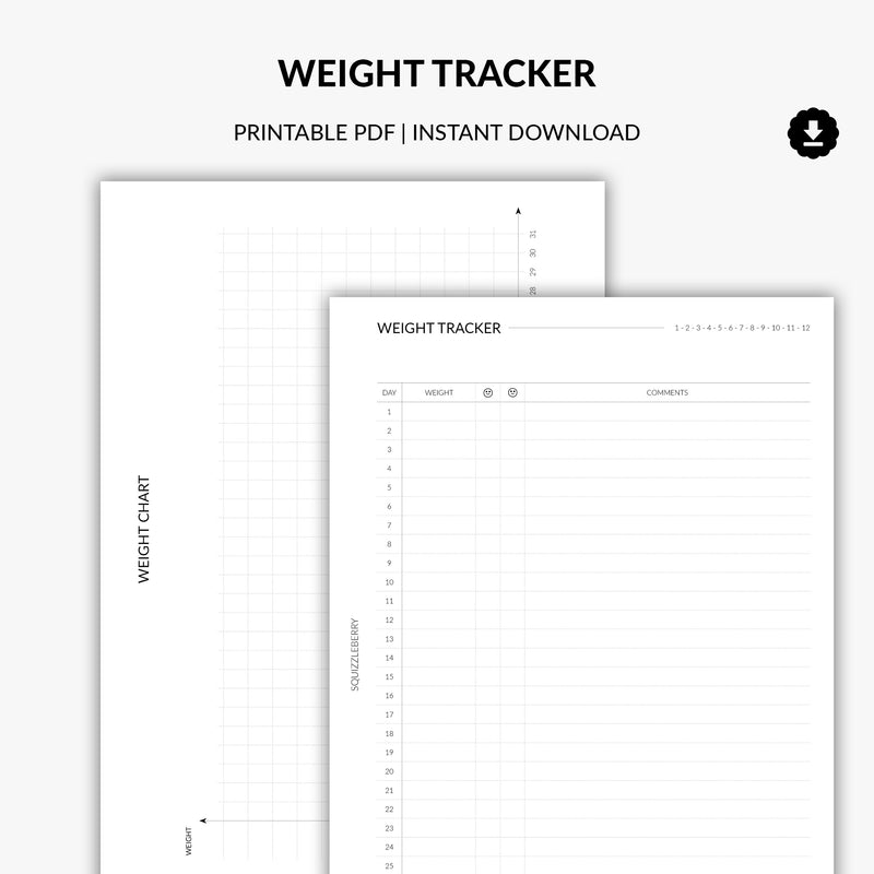 Weight Tracker | Printable