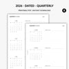 2026 - Quarterly | Printable