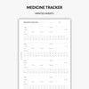 medicine tracker for recording usage in planner