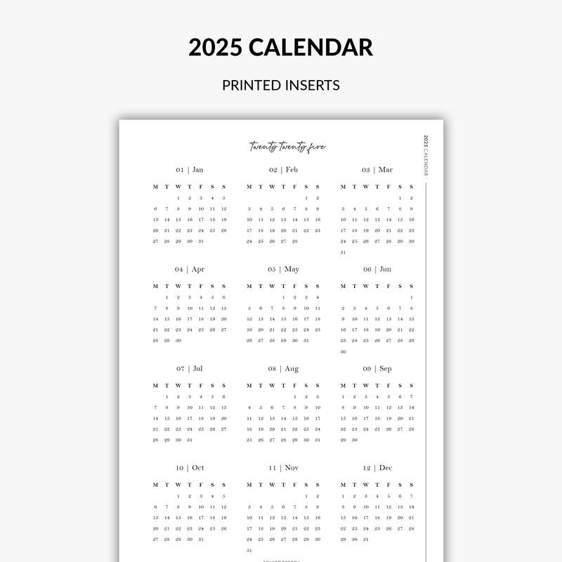 2025 Calendar