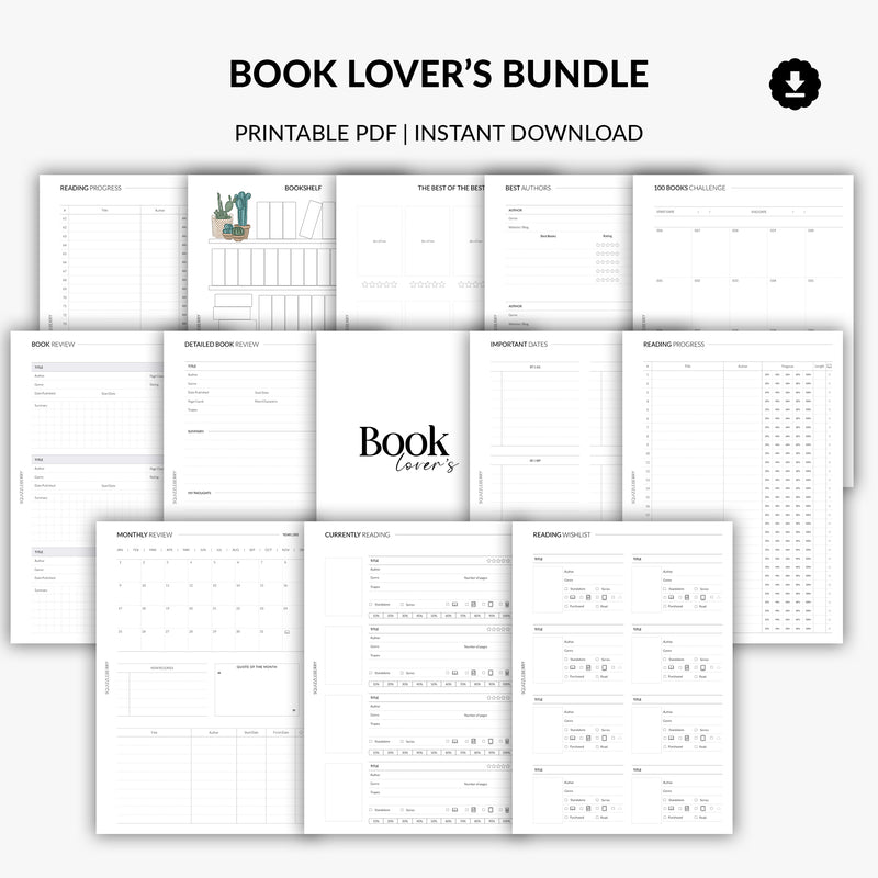 Book Lover's Bundle | Printable