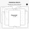 Financial Health Planner | Printable