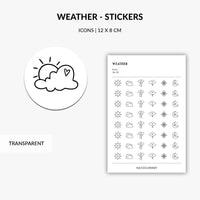 weather planner stickers