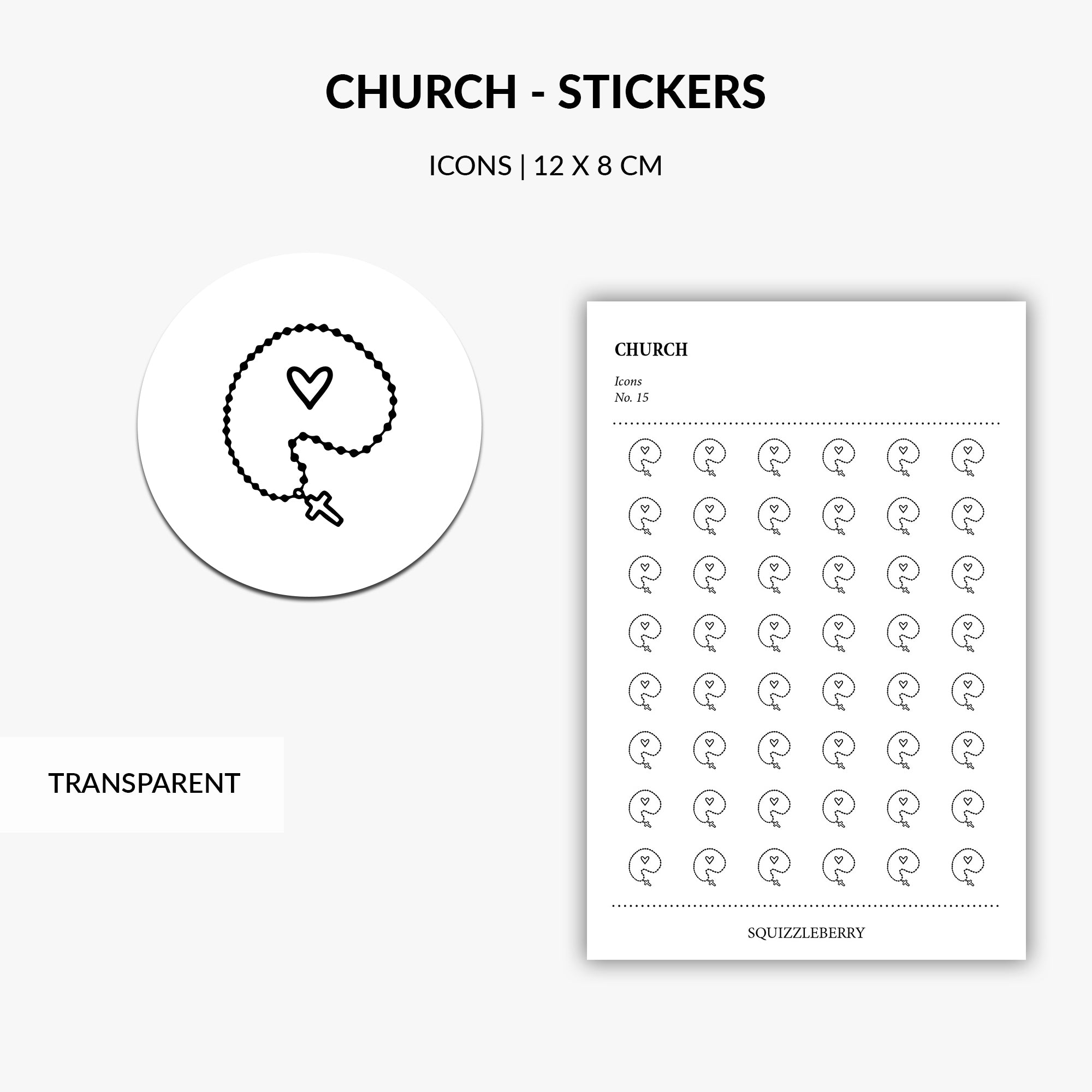 church planner stickers