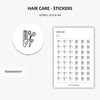 hairstyle planner stickers