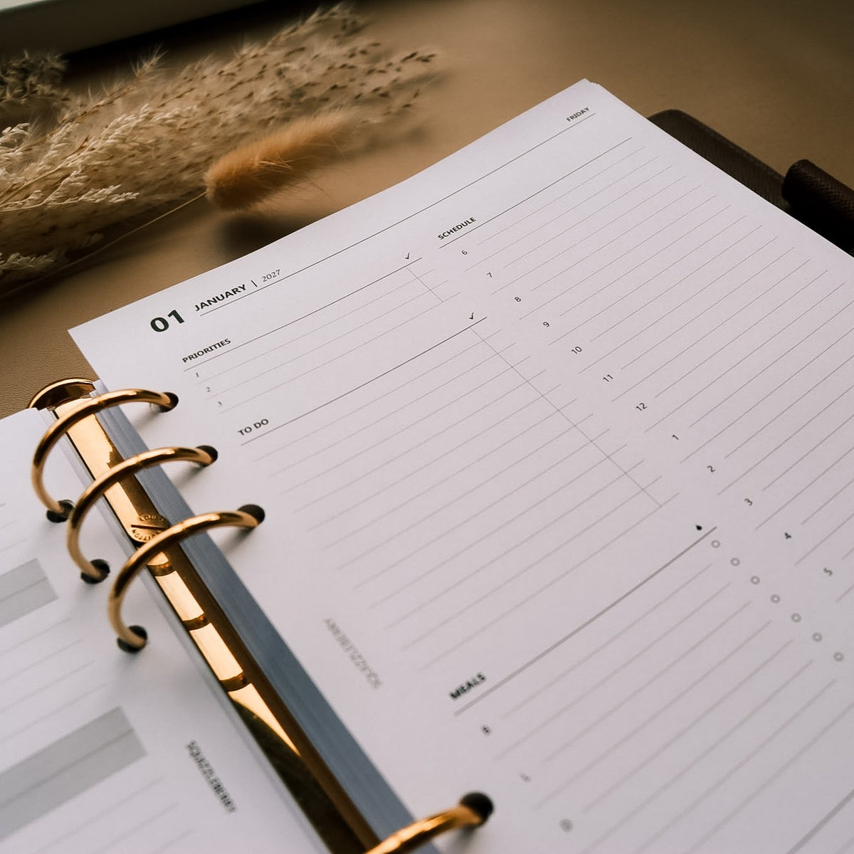 2027 daily planner inserts minimal design uk shop printed lv agenda