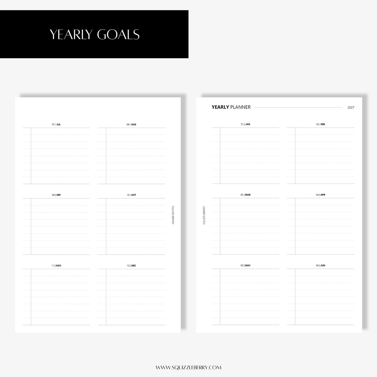 2027 - Daily Planner A5 | Printable