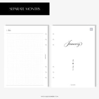 2027 - Week at a Glance (Wo2P) | Horizontal Layout - A5