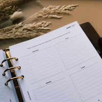2027 week at a glance on 2 pages minimalist planner inserts uk shop