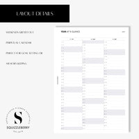 2027 perpetual claendar planner insert