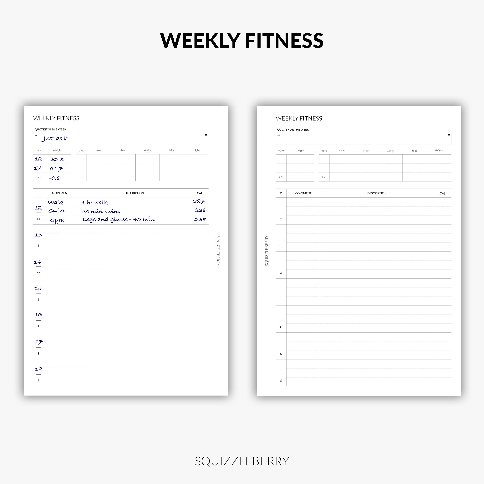 Weekly Fitness