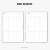 Yearly Bills Tracker - A5