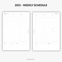 2025 - Weekly Schedule