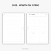 2025 - Month on 1 Page