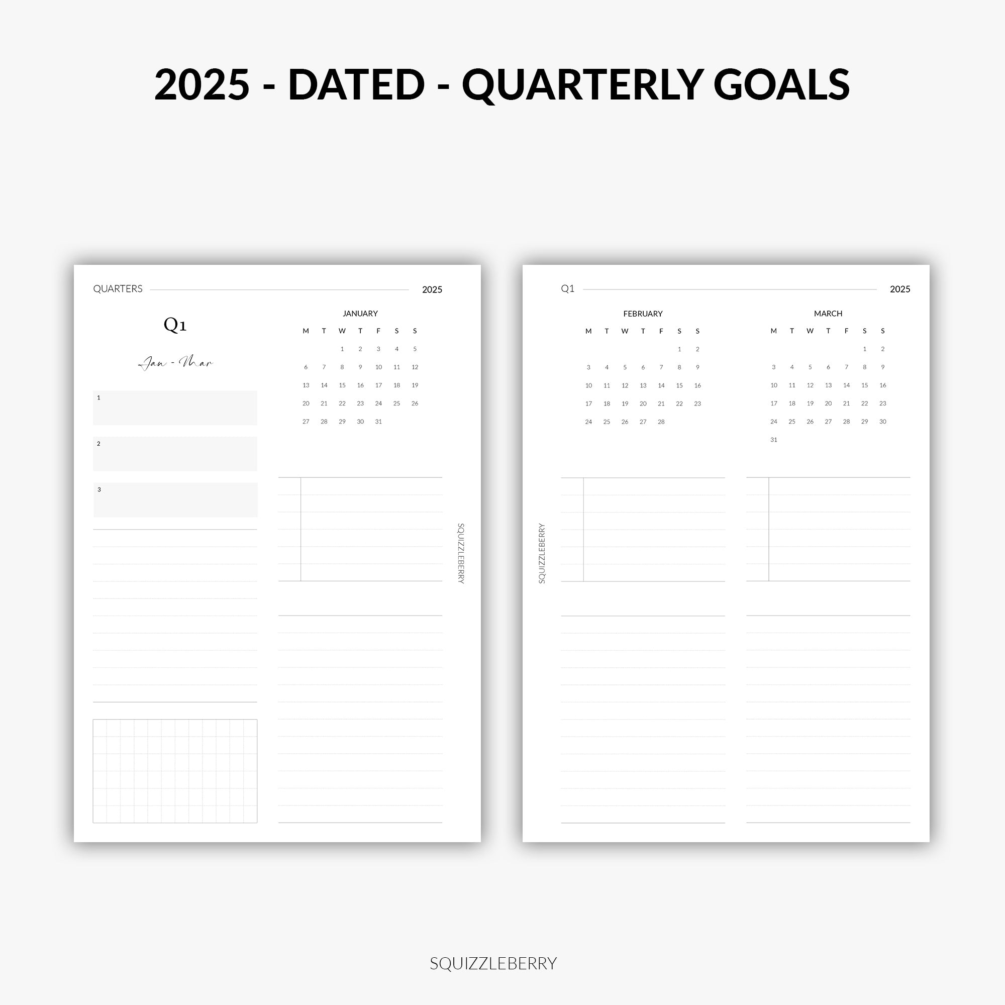 2025 - Quarterly Goals