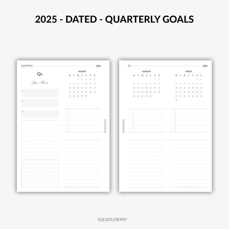 2025 - Quarterly Goals