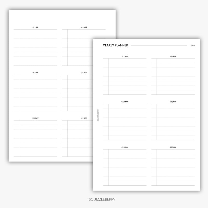 2026 - Daily Planner A5 | Printable
