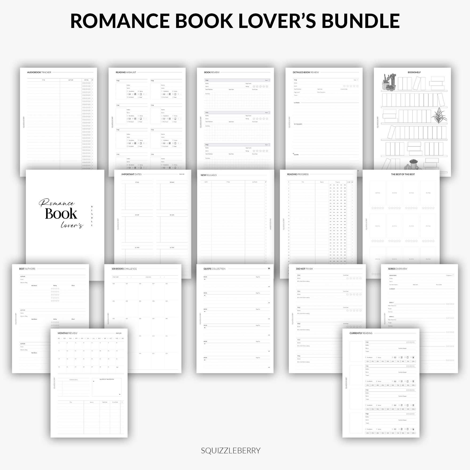 Romance Book Lover's Bundle | Printable