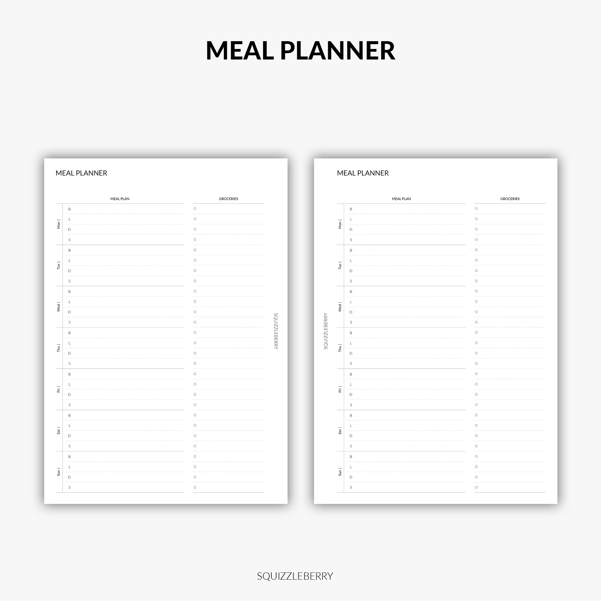 Meal Planner | Printable