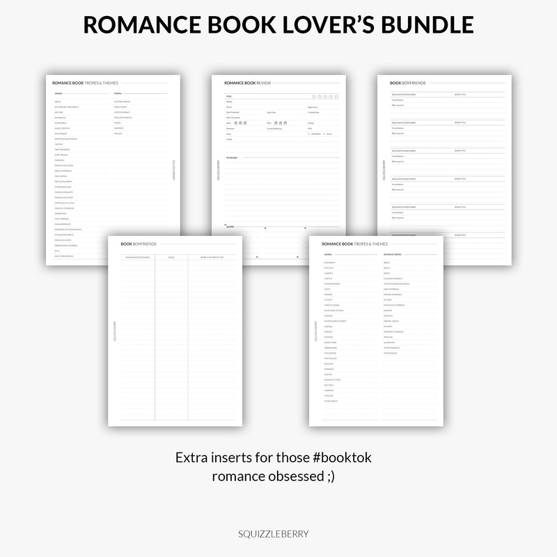 Romance Book Lover's Bundle - A5