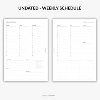 Undated - Weekly Schedule
