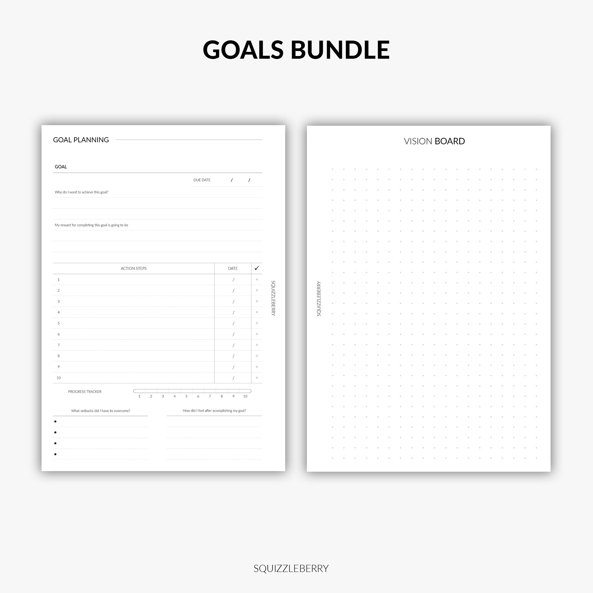 Goals Planner Kit | Printable