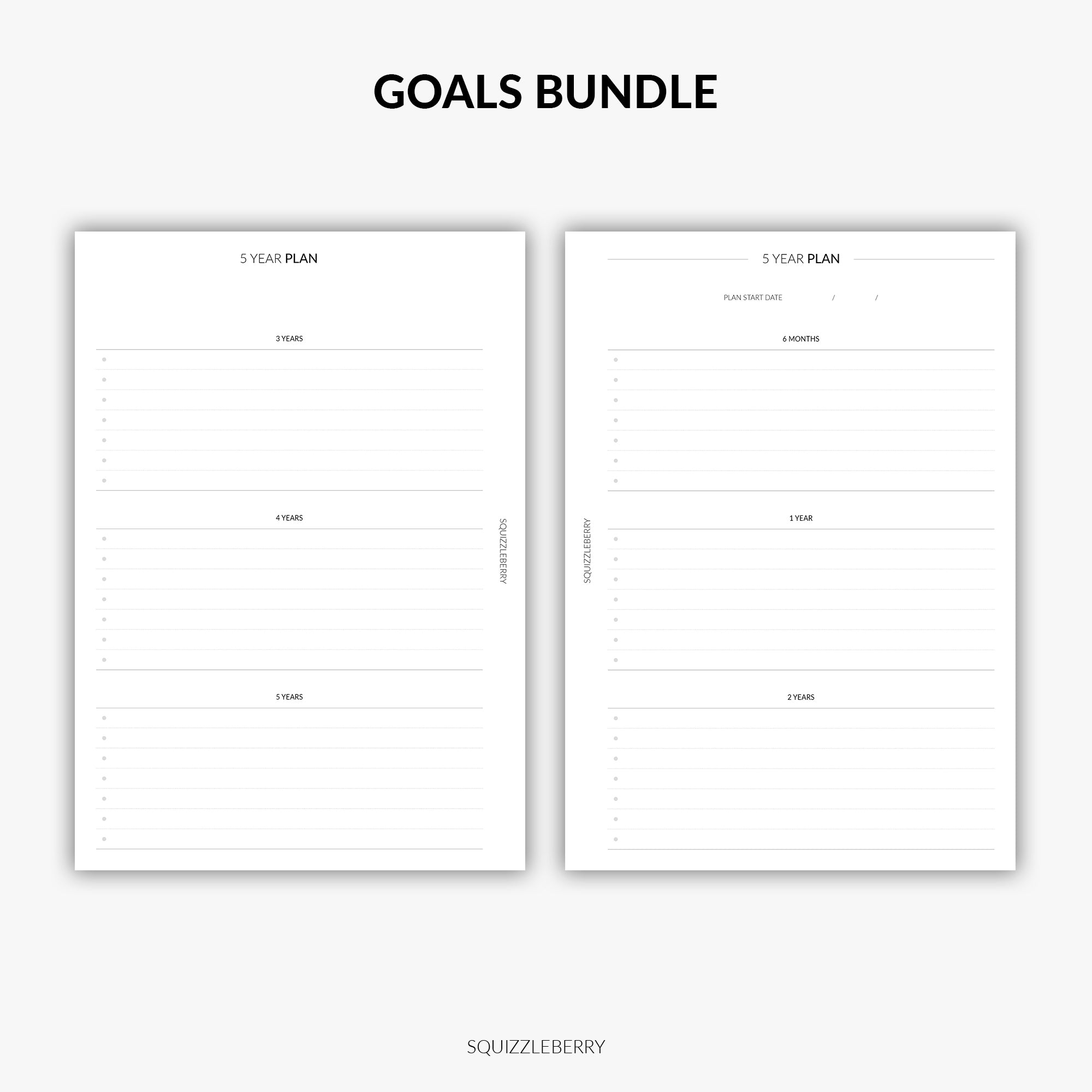 Goals Planner Kit | Printable