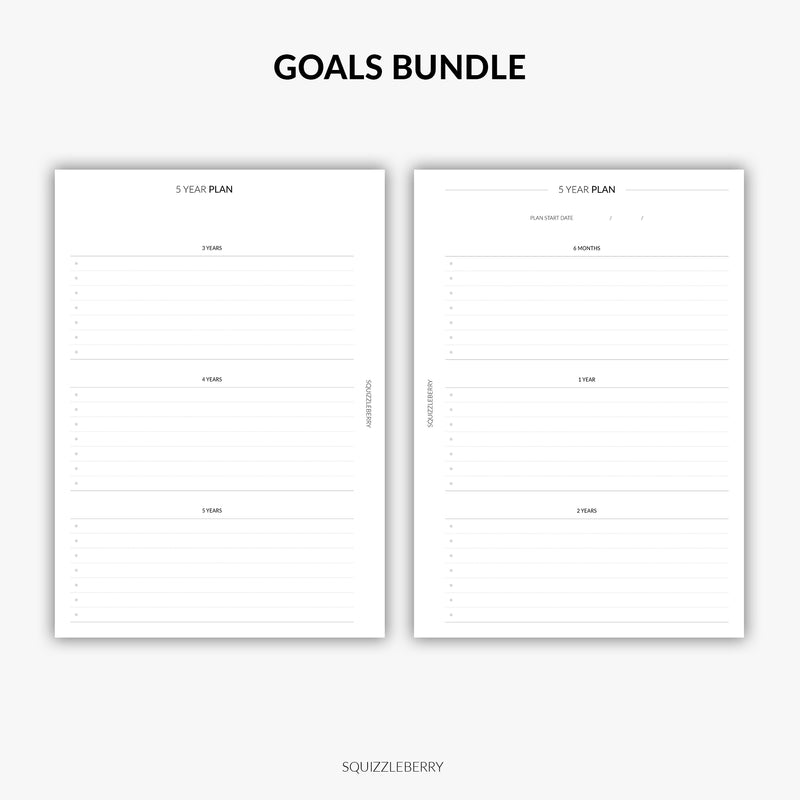 Goals Planner Kit | Printable