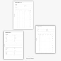 Financial Health Planner | Printable