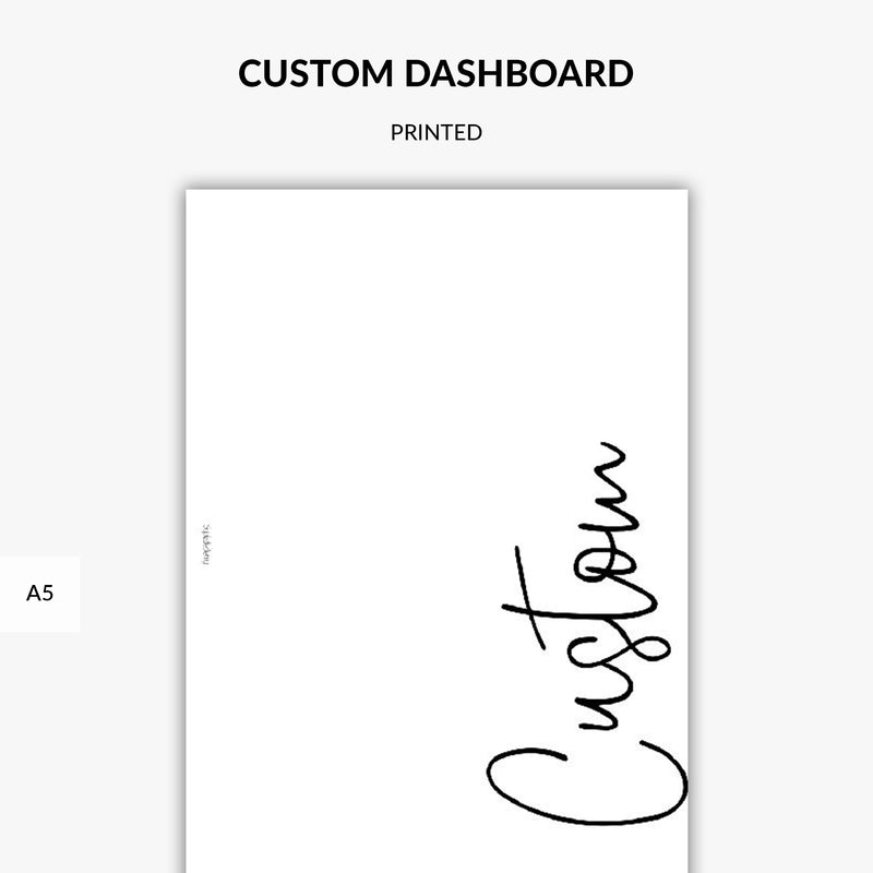 custom script dashboard for a5 planner