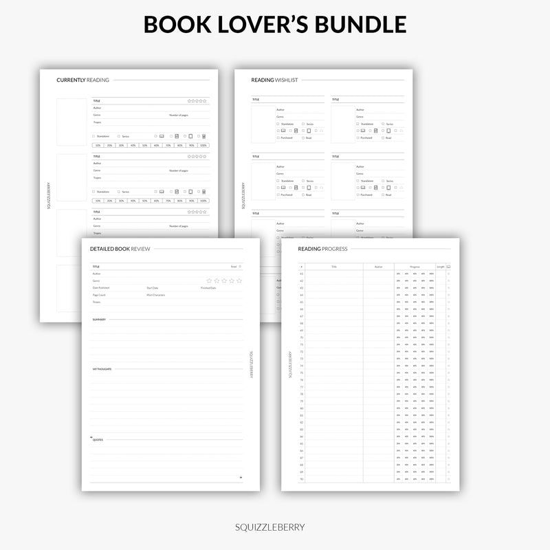 Book Lover's Bundle | Printable