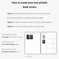Editable Book Covers Printable PDF