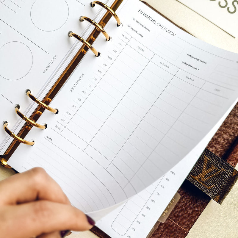 Financial Health Planner | Printable