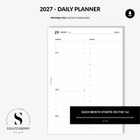 2027 - Daily Planner A5 | Printable