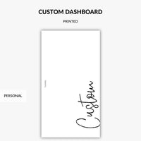 Squizzleberry custom personalised vellum dashboard personal size planner divider 110gsm vellum
