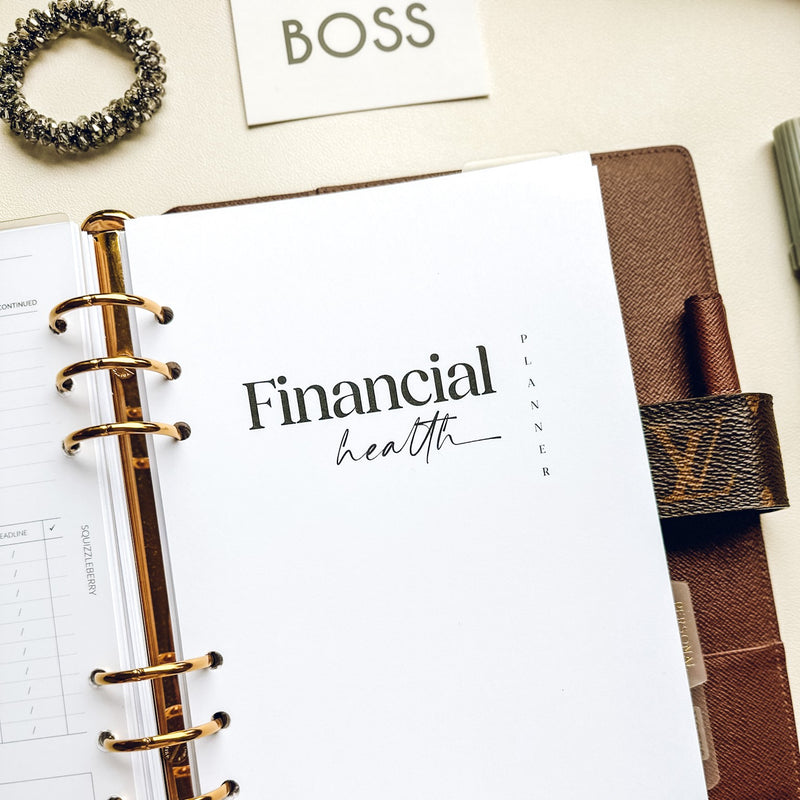 Financial Health Planner | Printable