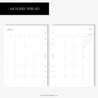 2027 - Month on 2 Pages