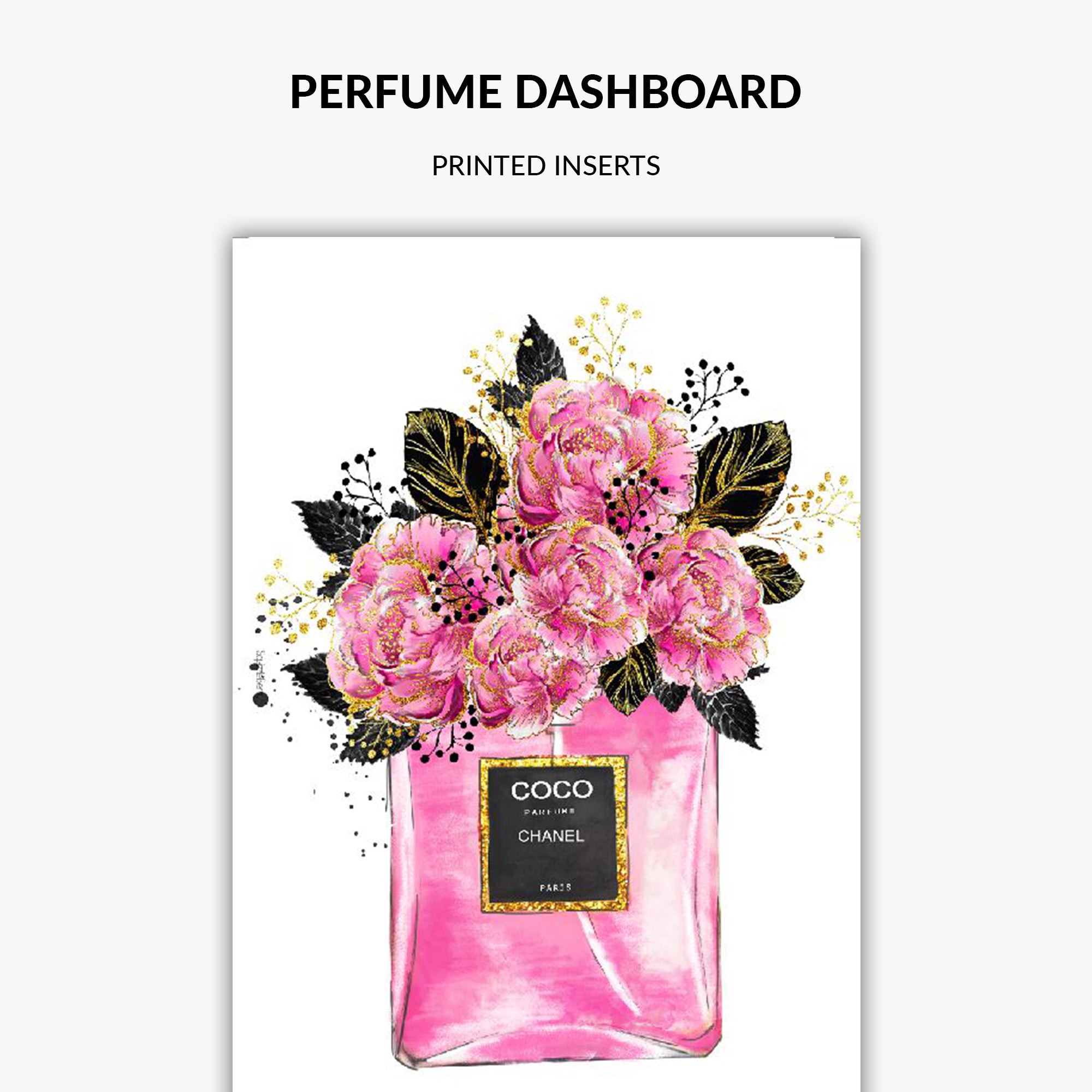 perfume planner dashboard by Squizzleberry
