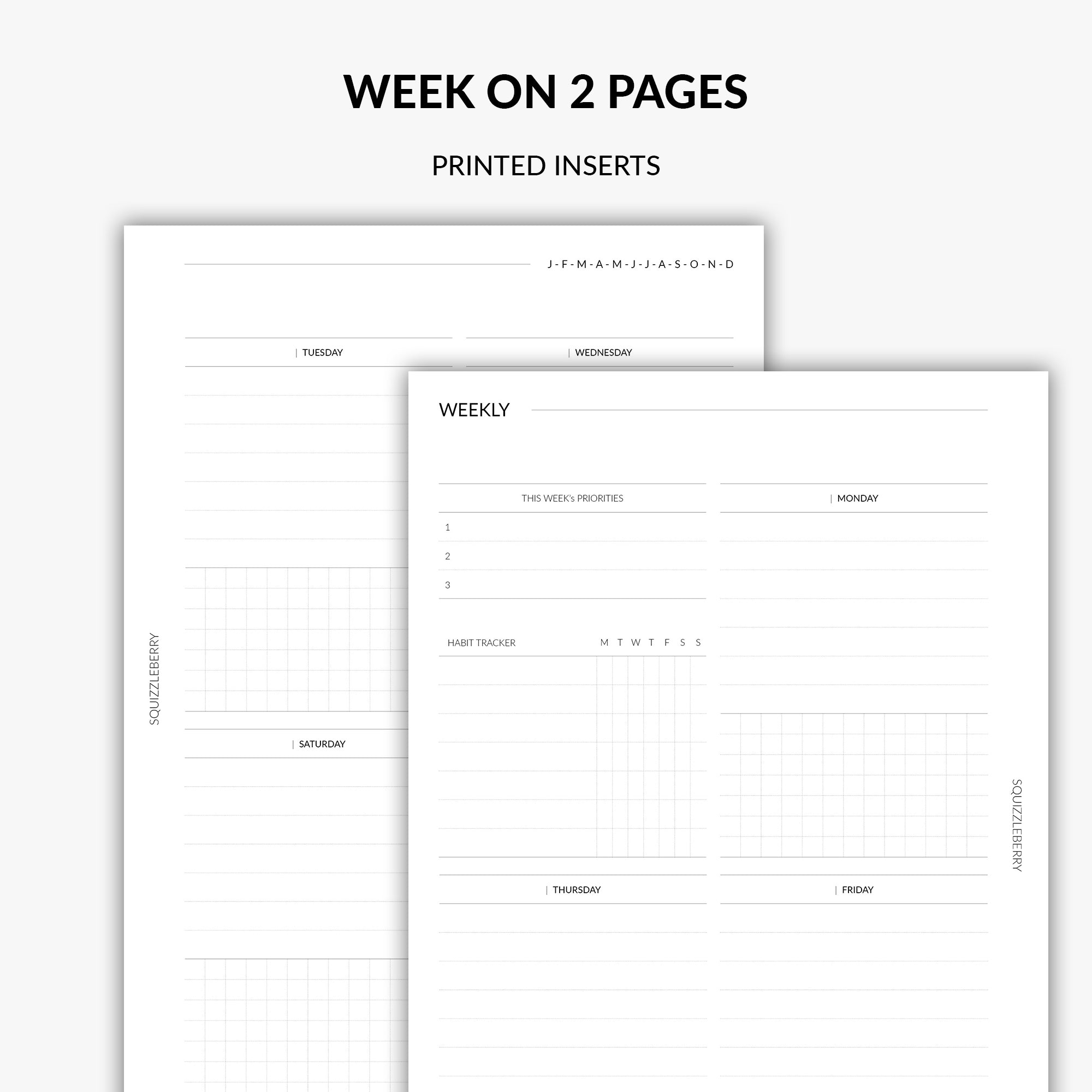 week on two pages planner