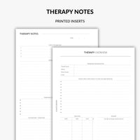 therapy notes planner inserts | Squizzleberry