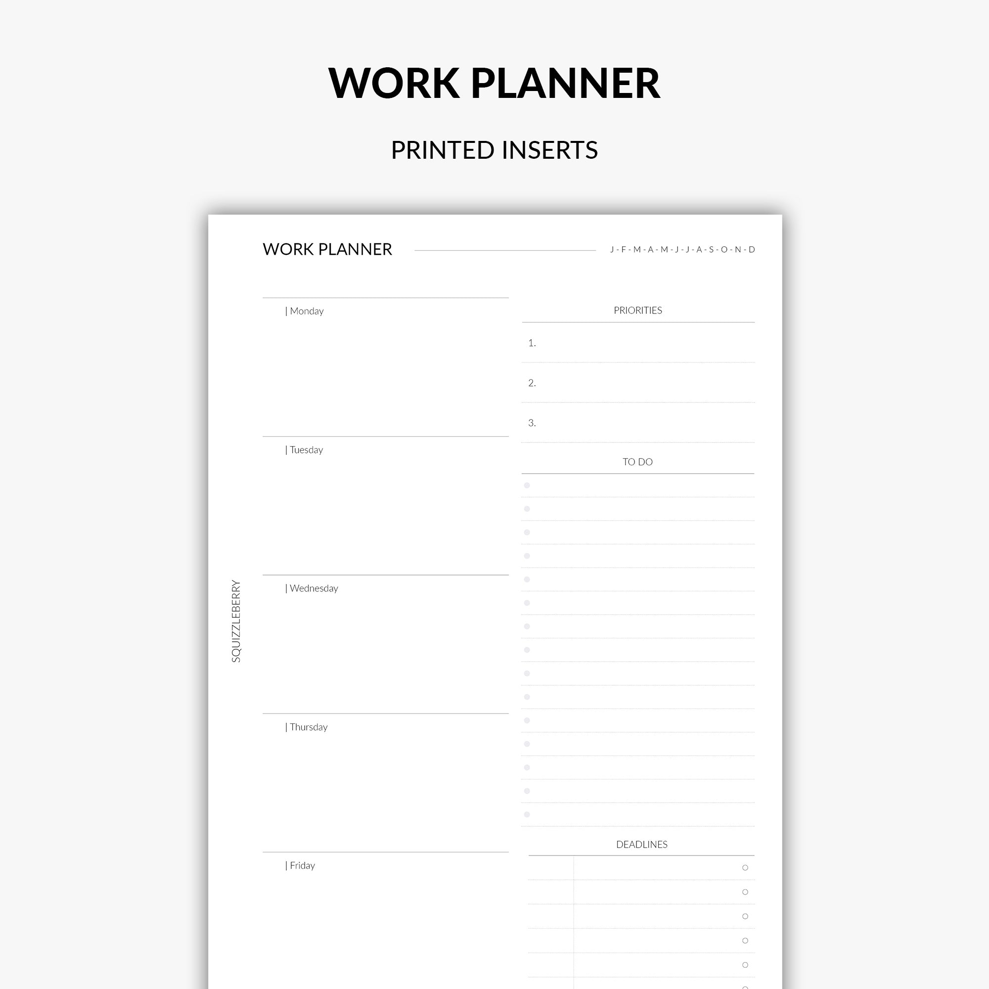 Work Planner - A5